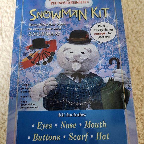 Rudolph Red Nosed Reindeer Snowman Kit - Picture 1 of 2
